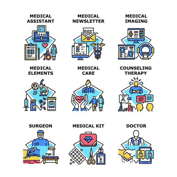 Ilustração do vetor ícone do conceito de serviço médico — Vetor de Stock