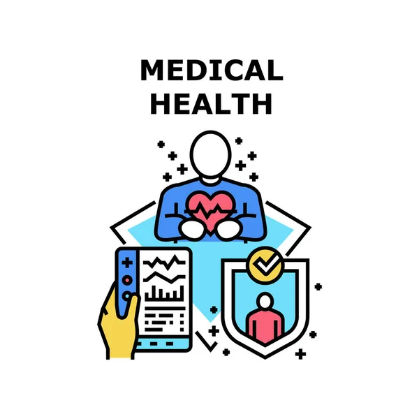Illustrazione vettoriale icona della salute medica — Vettoriale Stock