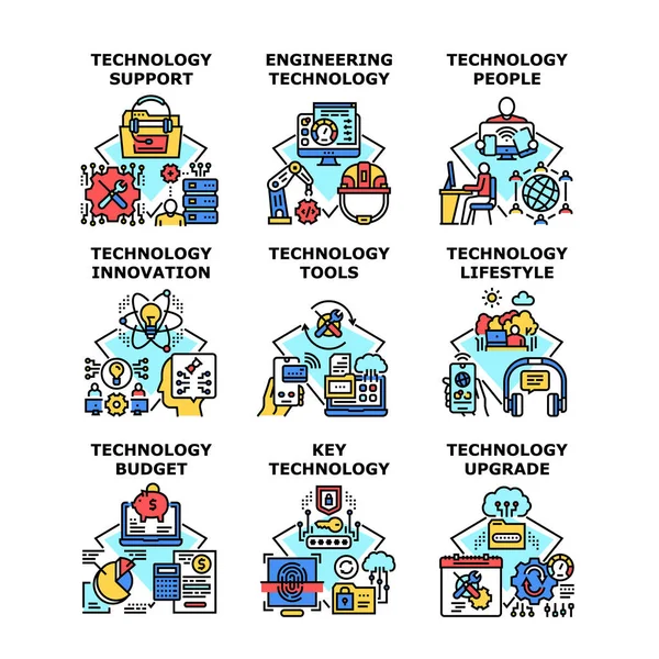 Icono de concepto de negocio de tecnología vector ilustración — Vector de stock