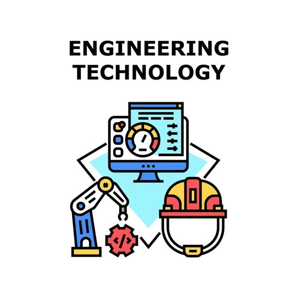 Tecnologia de engenharia ícone ilustração vetorial — Vetor de Stock