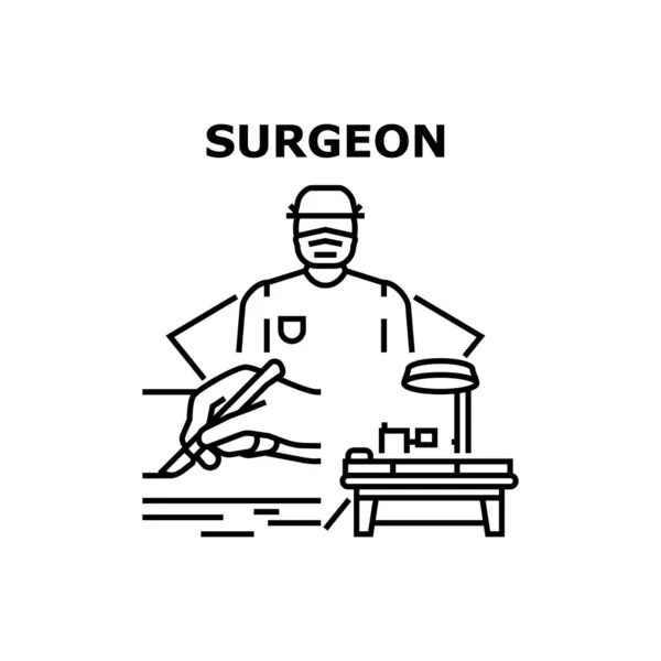 Ilustração do vetor ícone do cirurgião — Vetor de Stock