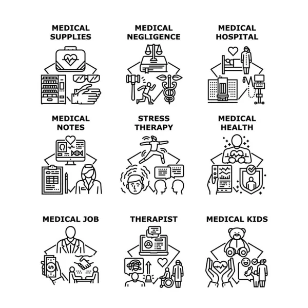 Illustrazione vettoriale icona concetto di servizio medico — Vettoriale Stock