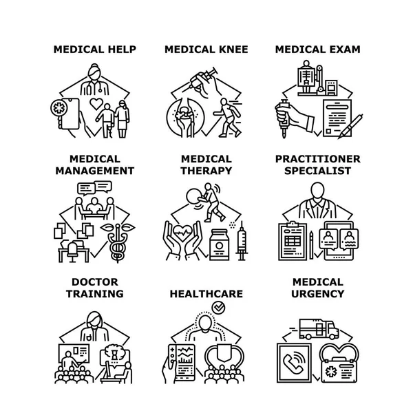 Illustrazione vettoriale icona concetto di servizio medico — Vettoriale Stock