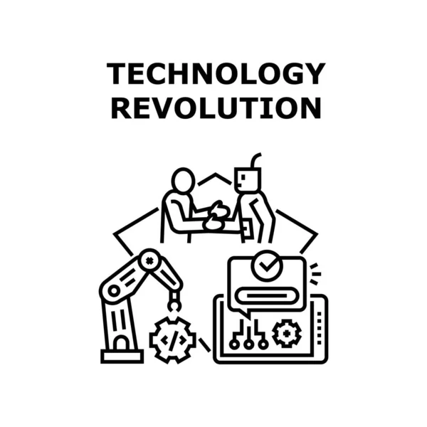 Teknisk revolution ikon vektor illustration — Stock vektor