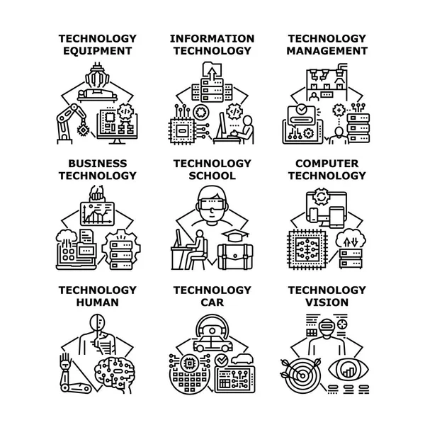 Icono de concepto de negocio de tecnología vector ilustración — Archivo Imágenes Vectoriales