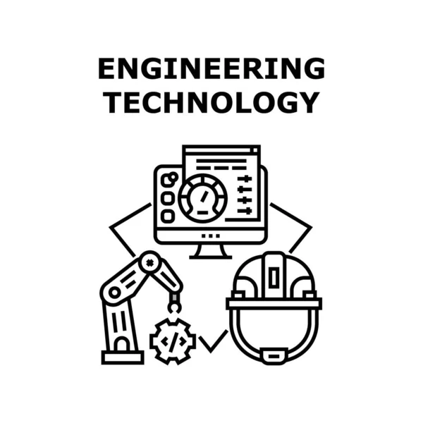 Tecnologia de engenharia ícone ilustração vetorial —  Vetores de Stock