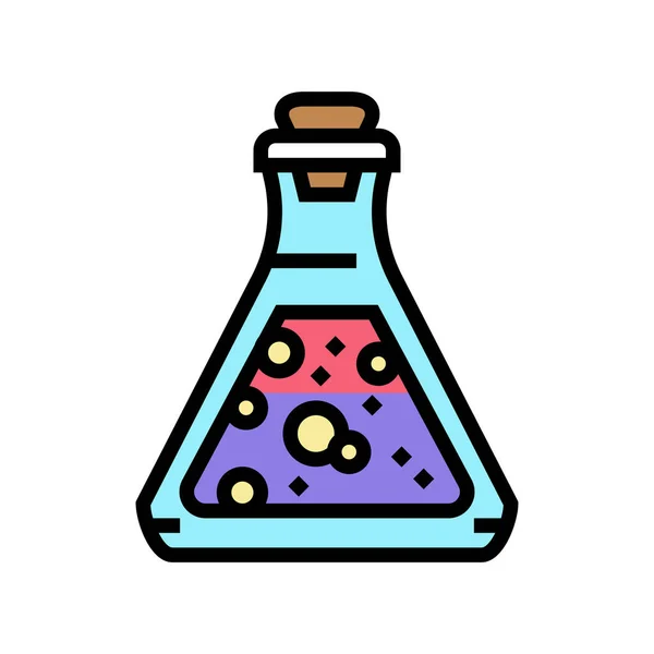 Potion couleur liquide icône vectoriel illustration — Image vectorielle