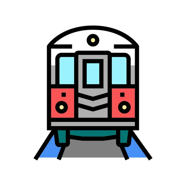 Metro de Nueva York icono de color ilustración vectorial — Archivo Imágenes Vectoriales