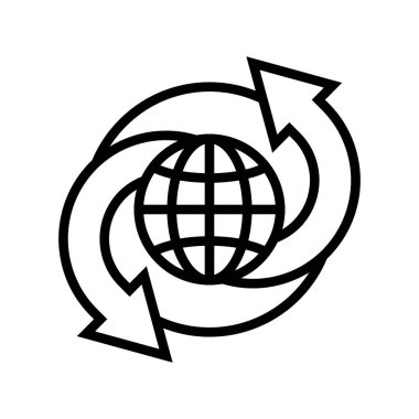 iklim değişikliği çizgisi vektör illüstrasyonuName