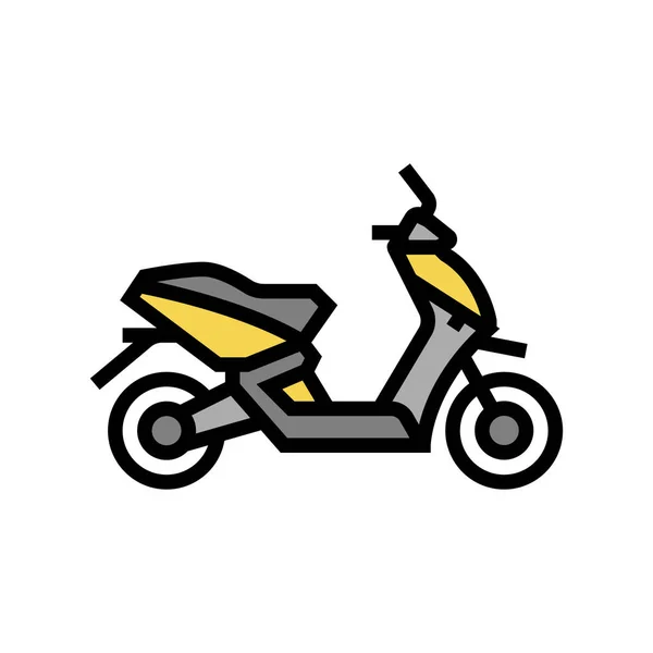 Scooter transporte color icono vector ilustración — Archivo Imágenes Vectoriales