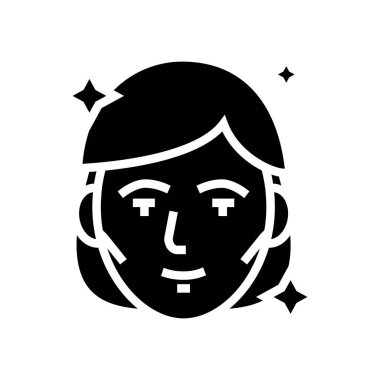 moda makyaj sembolü vektör illüstrasyonu