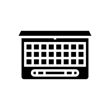 göz merceği simgesi vektör illüstrasyonunu ayarla