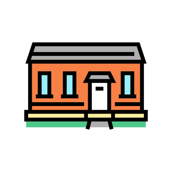 Minuscule illustration vectorielle icône couleur de la maison — Image vectorielle