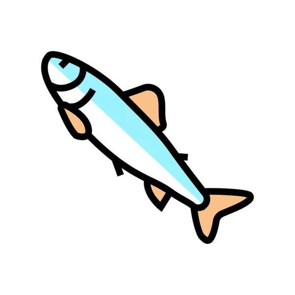 Parr salmon color icon vector illustration — Stock Vector