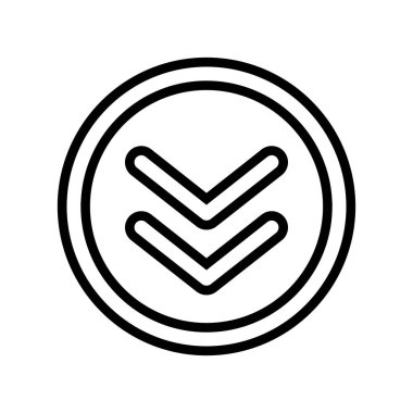 tuş kaydırma çizgisi vektör çizimi