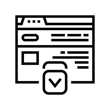 websitesi kaydırma satırı vektör illüstrasyonu