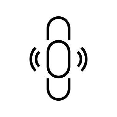 ince şeffaf kaydırma çizgisi vektör resimlemesi