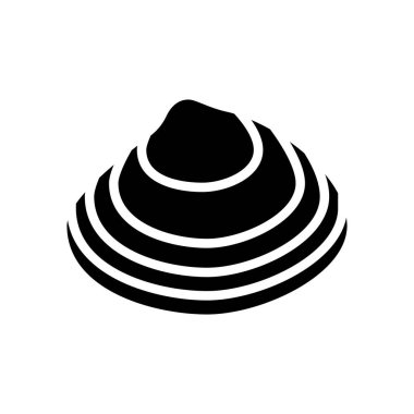 Sörf istiridye sembolü vektör illüstrasyonuName