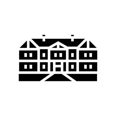 Tudor evi sembolü vektör illüstrasyonu