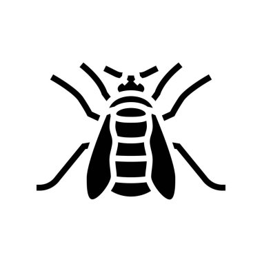 yaban arısı böcek sembolü vektör illüstrasyonu
