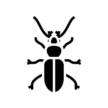 Böcek böceği sembolü vektör illüstrasyonu