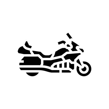tur motorsiklet sembolü vektör çizimi