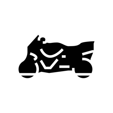 kapak motosiklet simgesi vektör illüstrasyonu
