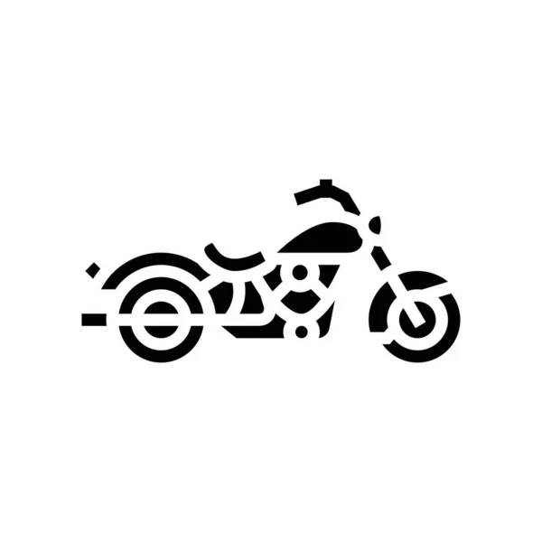 Kruvazör motosiklet simgesi vektör çizimi — Stok Vektör