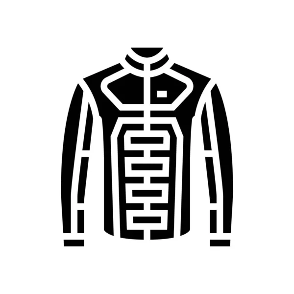Векторная иллюстрация значка пиджака мотоцикла — стоковый вектор