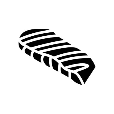 Izgara somon sembolü vektör illüstrasyonuName