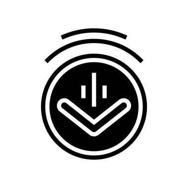 aşağı kaydırma simgesi vektör illüstrasyonuName