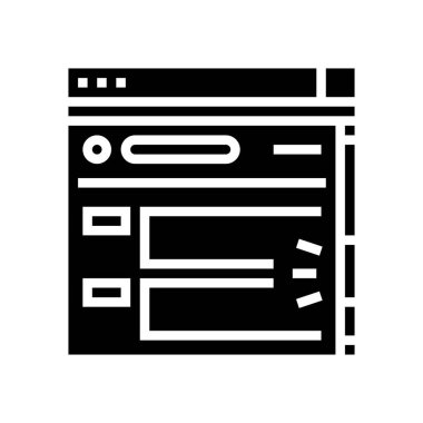 Web sayfası kaydırma simgesi vektör illüstrasyonu