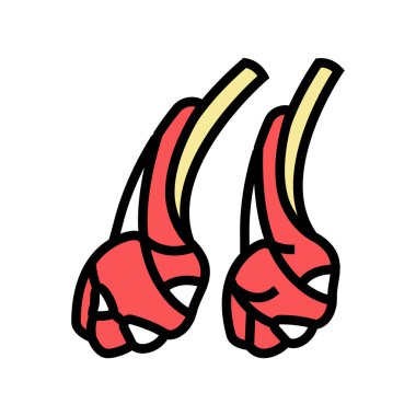 Koyun eti rengi renk vektör illüstrasyonu