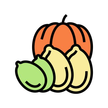 kabak rengi ikon vektör çizimi