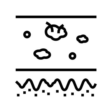 mol cildi çizgi ikon vektör çizimi