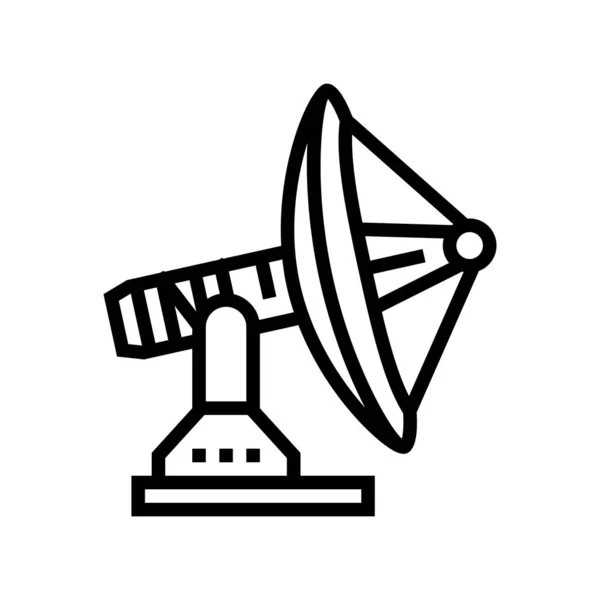 Estação telecomunicação linha ícone vetor ilustração —  Vetores de Stock