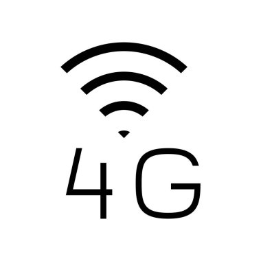 4g İnternet ağ simgesi vektör illüstrasyonu