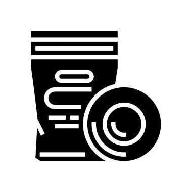 yama testi cilt simgesi vektör illüstrasyonu