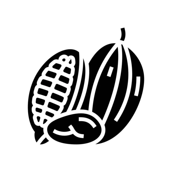 Zilustrowanie wektor ikony orzecha kakaowego — Wektor stockowy