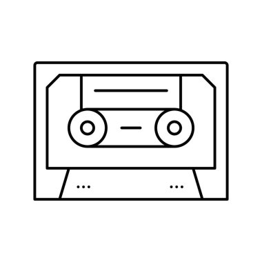 ses dosyasının satır simgesi vektör illüstrasyon işareti