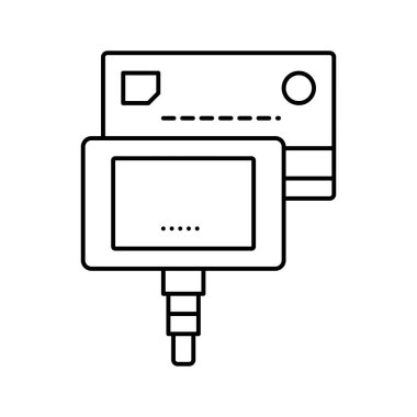 kart ödeme pos terminal uçbirim vektör çizimi