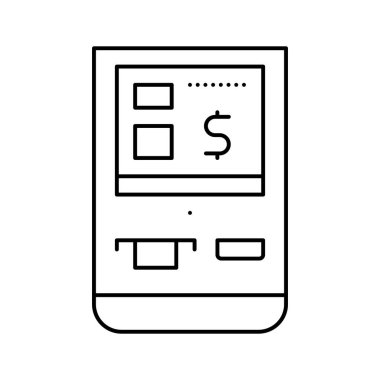 çokfonksiyonlu pos uçbirim vektör çizimi