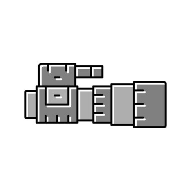 Gece görüş alanı renk ikonu vektör illüstrasyonu