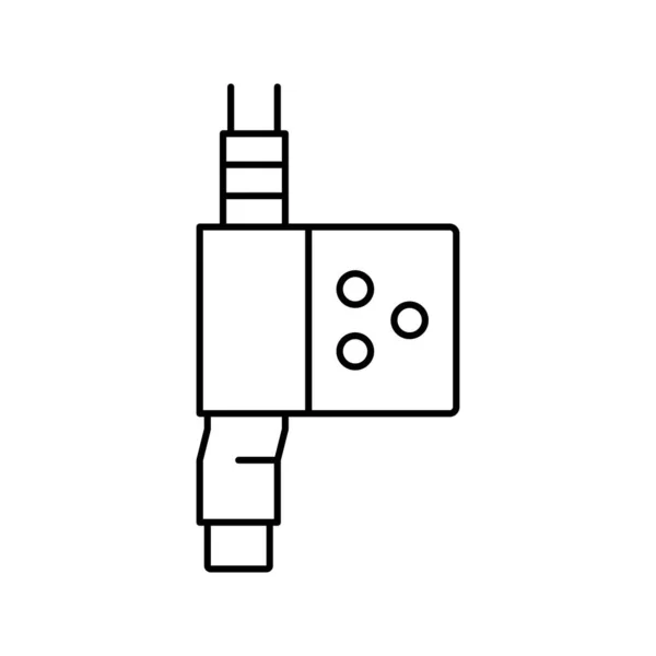 Fractionele laser lijn pictogram vector illustratie — Stockvector