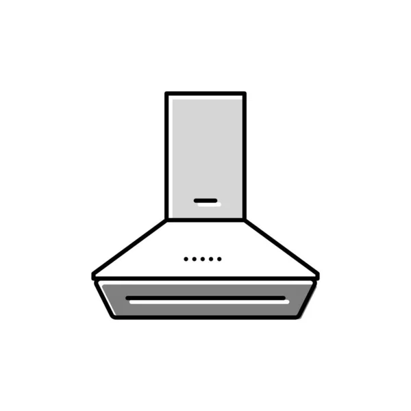 Cooker hood color icon vector illustration — 스톡 벡터