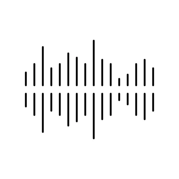 Fréquence bruit ligne icône vectoriel illustration — Image vectorielle