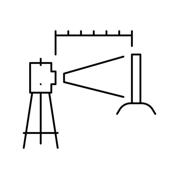 Εικονογράφηση διανύσματος εικονιδίου γραμμής επιπέδου laset — Διανυσματικό Αρχείο