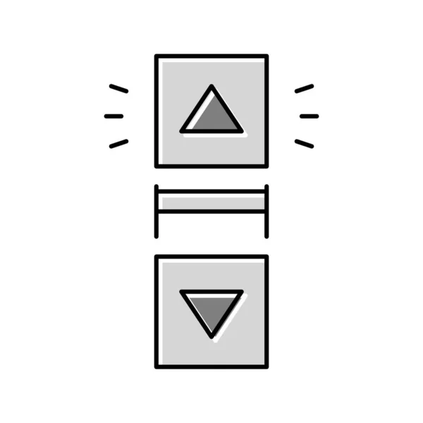 Haga clic en desplazamiento color icono vector ilustración — Vector de stock