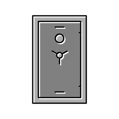 silah güvenli renk ikonu vektör illüstrasyonu