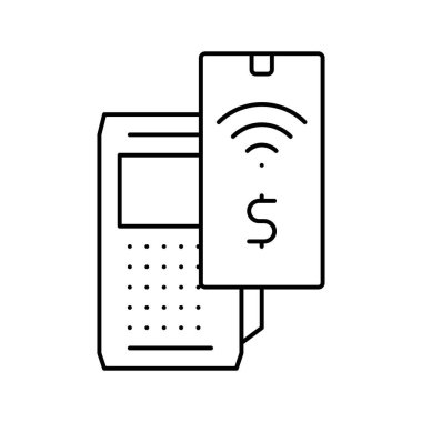 Akıllı telefon irtibatsız ödeme pos terminal uçbirim çizelgesi çizimi